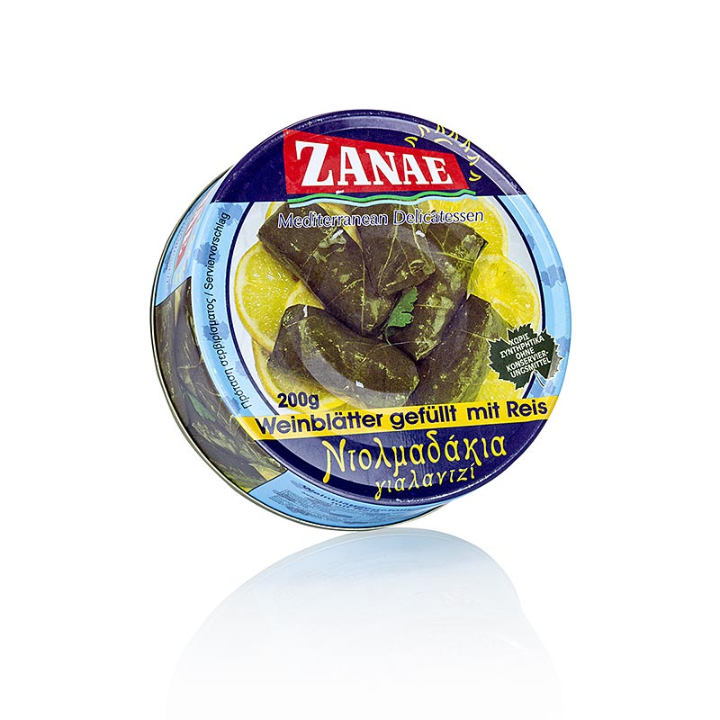 Zanae - Weinblätter mit Reisfüllung, 200 g, ca.6 St