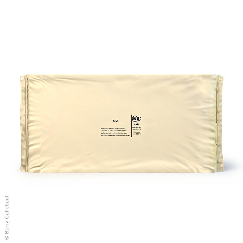 Gianduja - Cioccolato al latte alle nocciole, in panetto, 26% Cacao, Callebaut, 5 kg