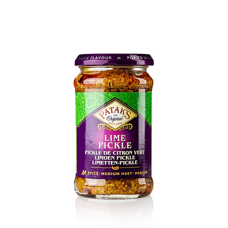 Pickle au citron vert, doux, Patak's, 283 g