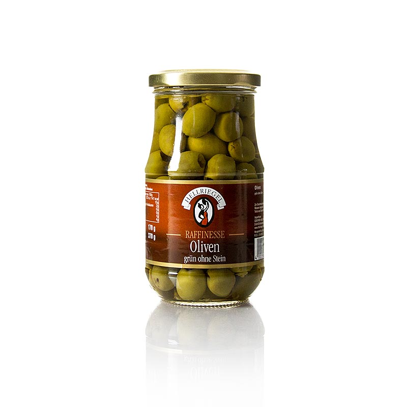 Hellriegel - Olive verdi, snocciolate, in salamoia, 370 g