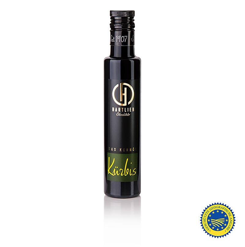 Olio di semi di zucca della Stiria IGP, puro al 100%, Hartlieb, 250 ml