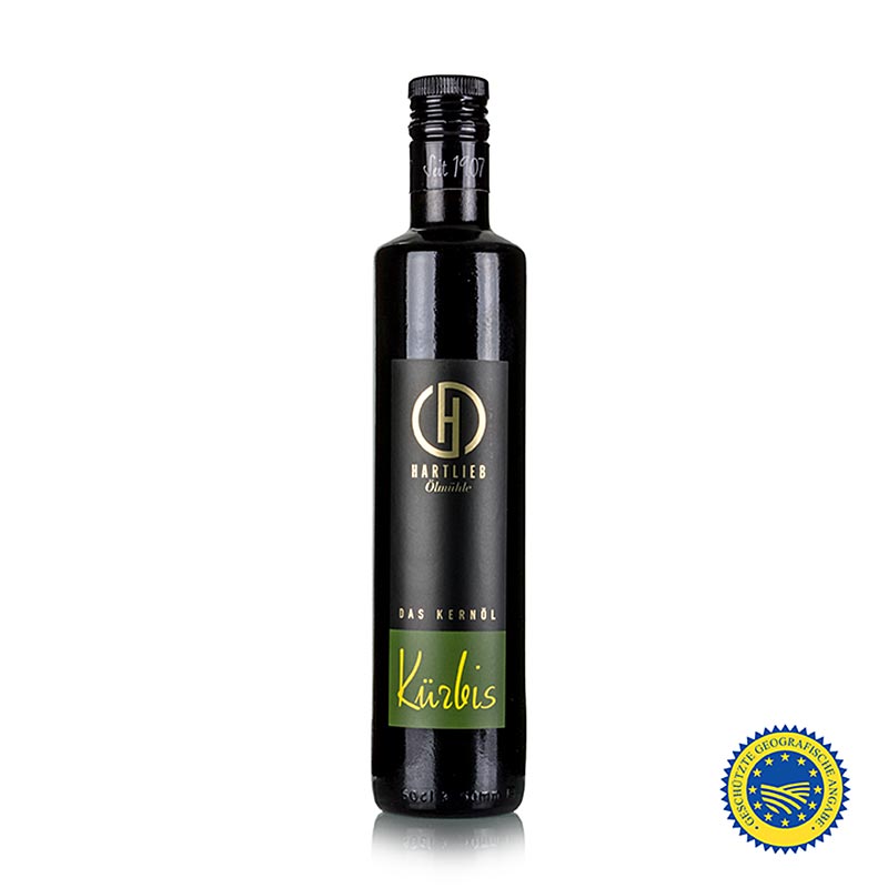 Huile de pépins de courge de Styrie IGP, 100 % pure, Hartlieb, 500 ml