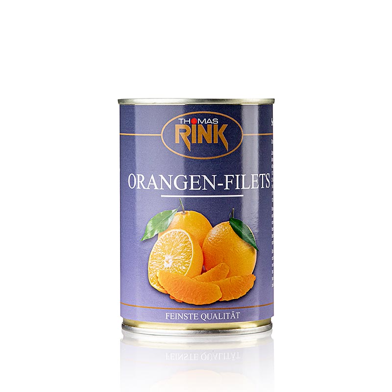 Thomas Rink - Filets d'orange - quartiers calibrés, légèrement sucrés, 425 g