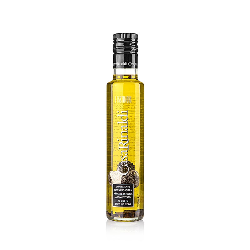 Huile d'olive vierge Casa Rinaldi, à l'arôme de truffe blanche et aux truffes d'été, 250 ml