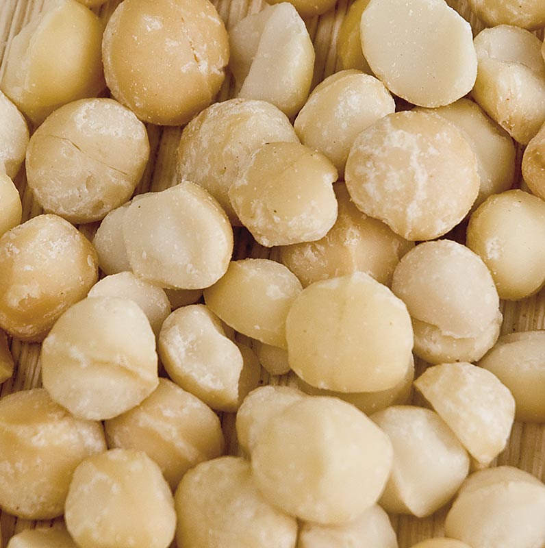 Macadamianüsse, ganze Kerne, mit naturbelassenem Meersalz, 1 kg