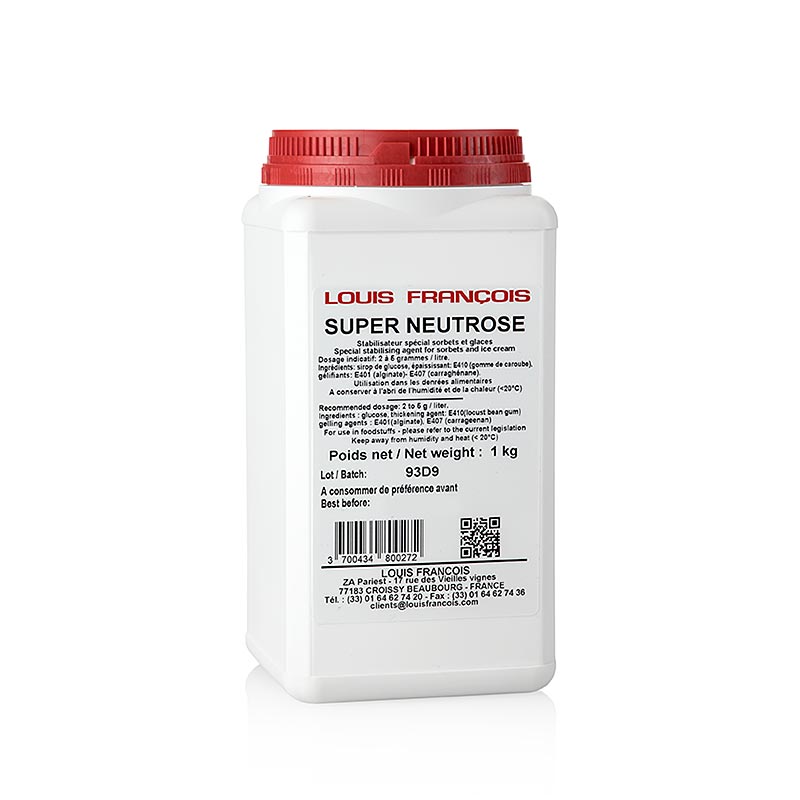 Louis Francois - Super Neutrose, addensante e gelificante, 1 kg
