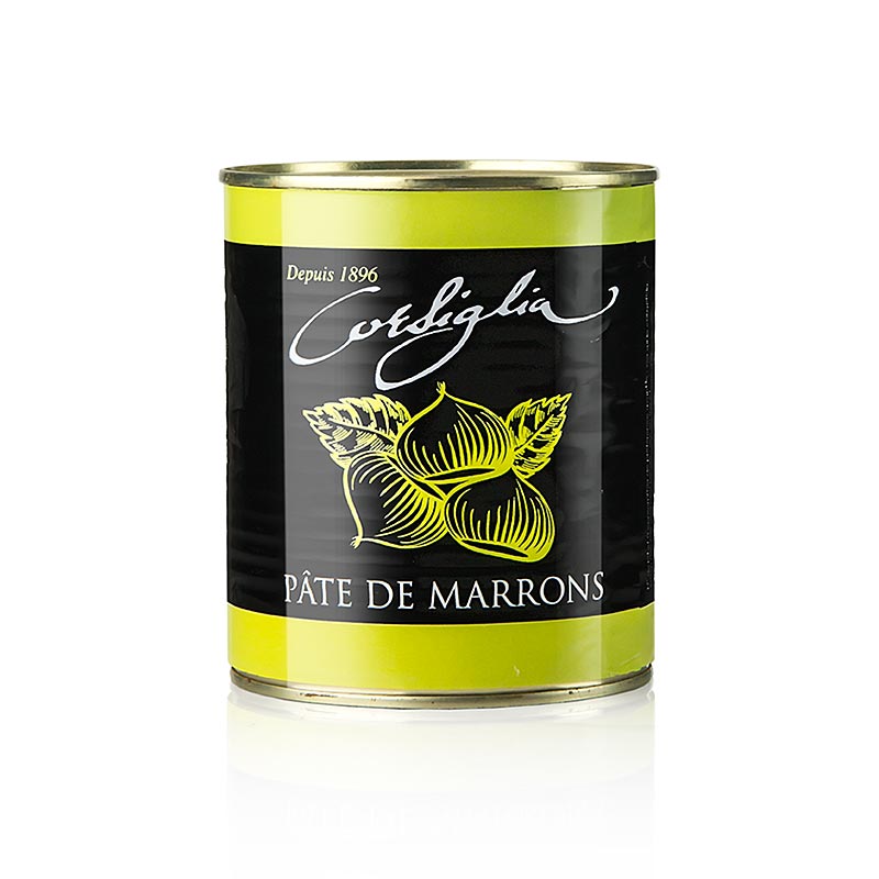 Crema di castagne alla vaniglia, densa e dolce ( Lattina verde), Corsiglia Facor, 1 kg