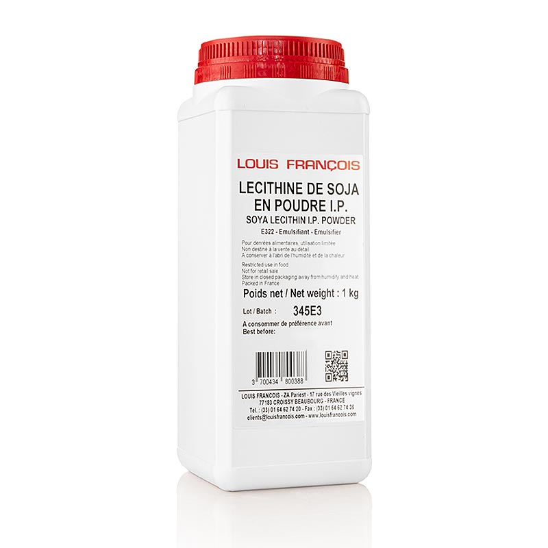 Louis Francois - Lecitina di soia - Emulsionante, in polvere, E322, 1 kg