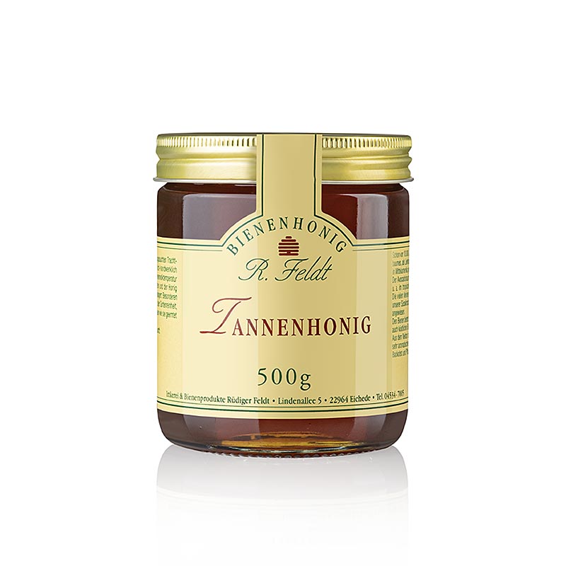 Apicoltura Feldt -Miele, scuro, liquido, dal sapore maltato e speziato, 500 g