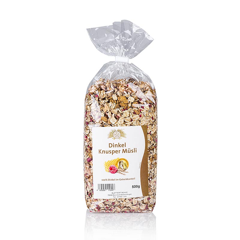 Muesli croustillant à l'épeautre, Blattert Mühle, 500 g