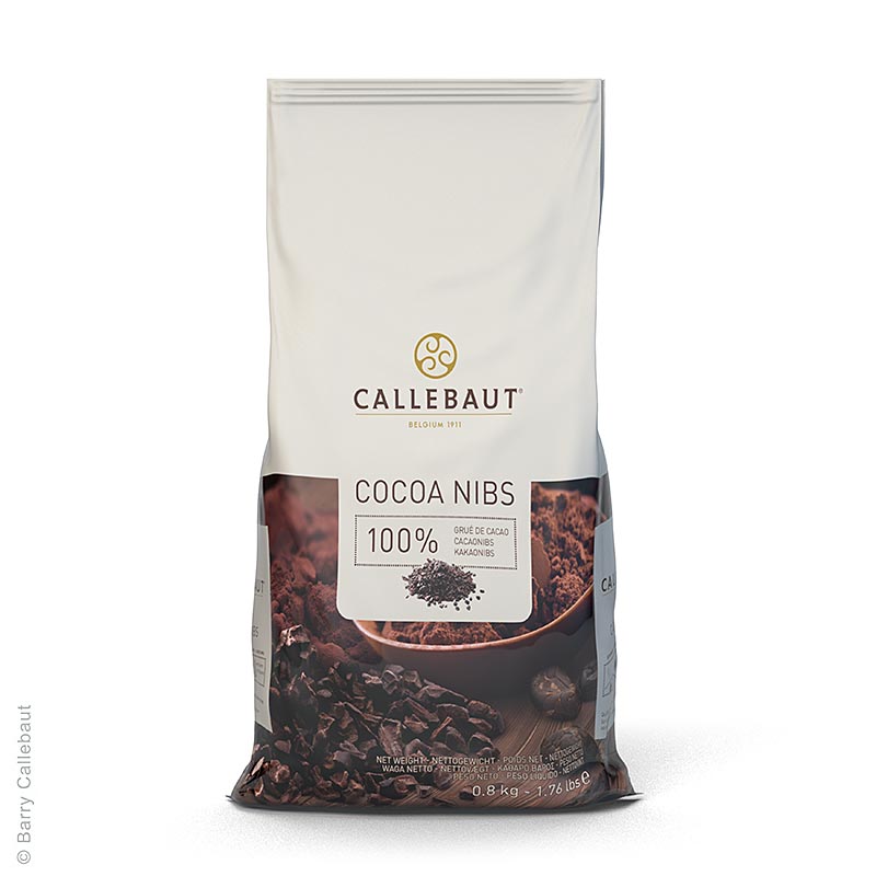 Cacao , fave di cacao tritate e tostate, Callebaut, 800 g