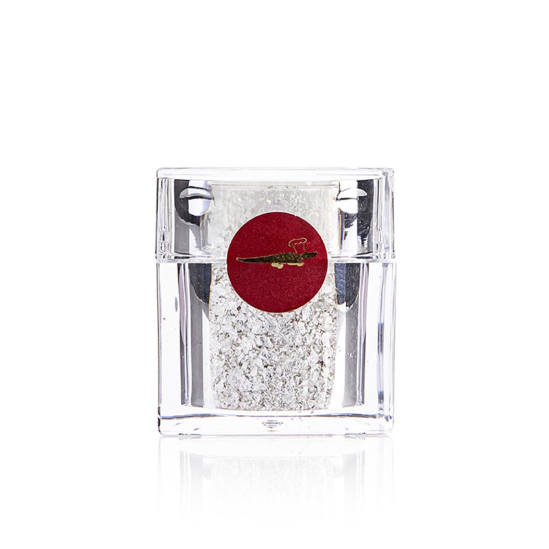 Eytzinger - Argento - Spargitore a cubo con scaglie d'argento in fogli, E174, 0,2 g