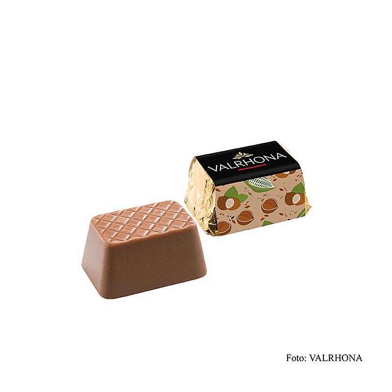 Valrhona "Lingot" Praliné - Gianduja Mini lingot d'or, nougat croustillant, 2 kg, env.200 pcs