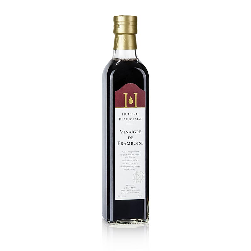 Aceto di lamponi, 6% di acidità, Huilerie Beaujolaise - Mireille et Jean-Marc, 500 ml