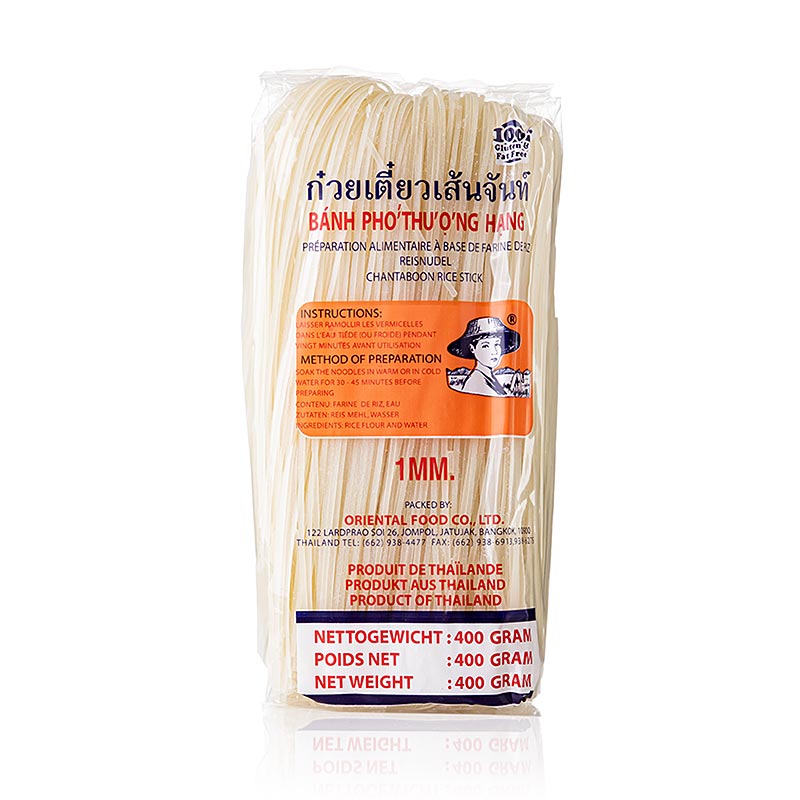 Reis-Tagliatelle, 1mm breit, 400 g