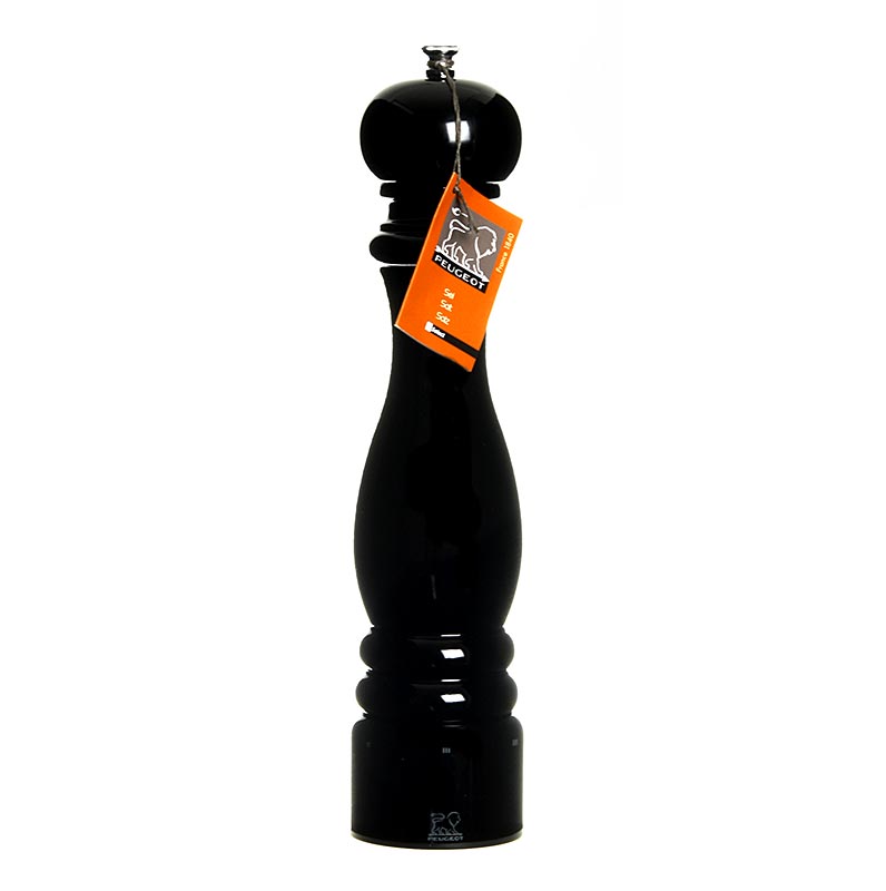 Peugeot Moulin à sel PARIS U'SELECT, hauteur 30cm, réglable, hêtre noir, 1 pc