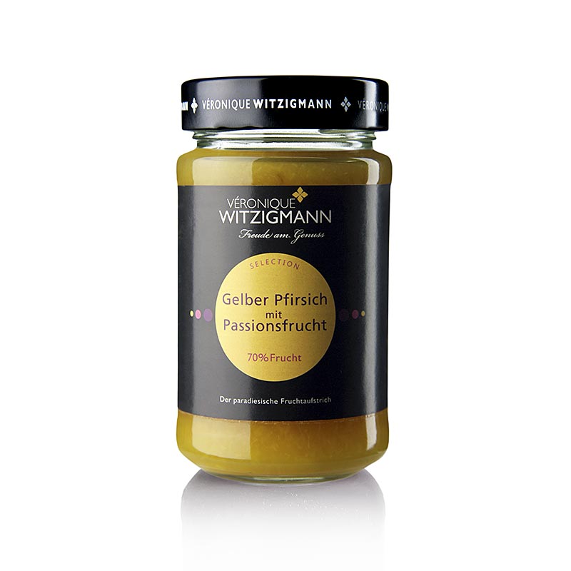 Veronique Witzigmann - Gelber Pfirsich mit Passionsfrucht - Fruchtaufstrich, 225 g