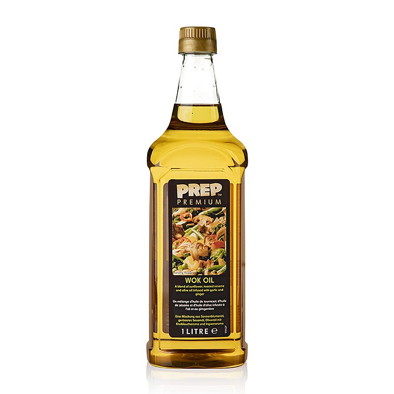 Woköl - Stir Fry, mit Sonnenblumen- und Sesamöl, gewürzt mit Knoblauch & Ingwer, 1 l