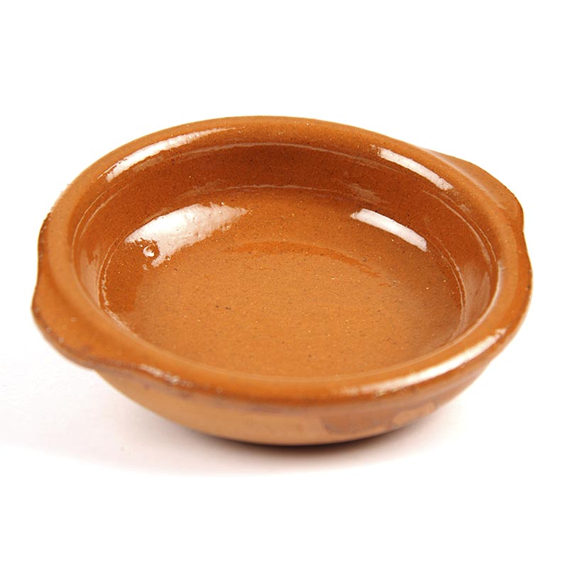 Plat en terre cuite - Cazuela, brun, émaillé, ø 8cm, 1 pc