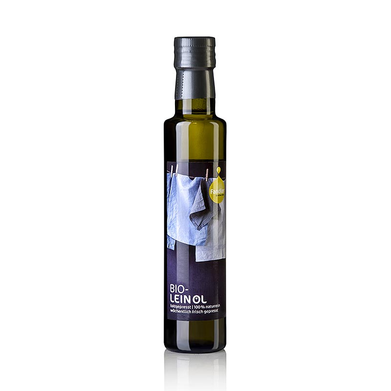 Olio di semi di lino, spremuto a freddo, Fandler, BIO, 250 ml