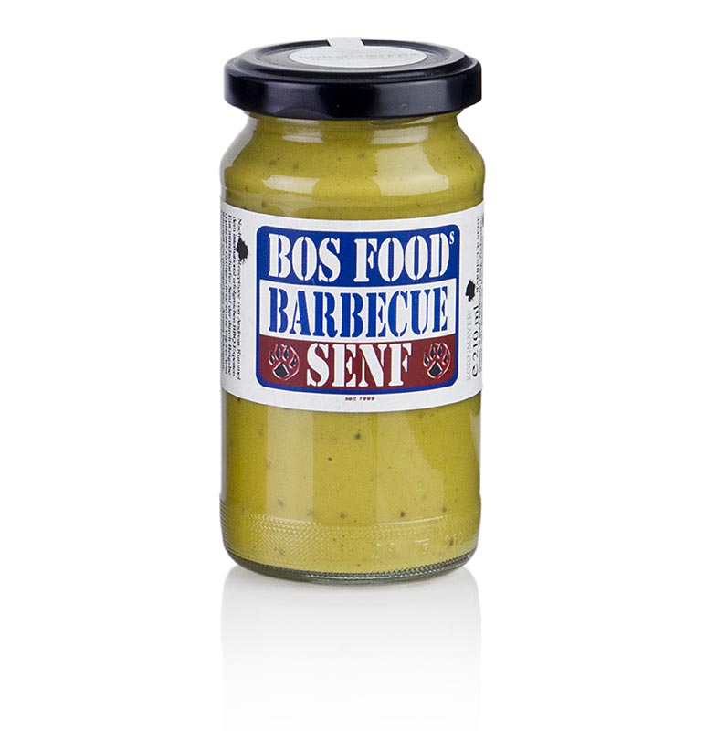 Barbecue Senape BOS FOOD EDITION, del maestro del barbecue e delle grigliate Andreas Rummel, 210 ml