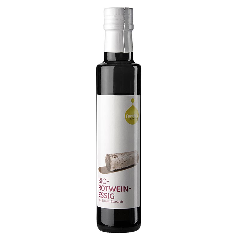 Aceto di vino rosso, acidità 6%, da uve Blauer Zweigelt, Fandler, biologico, 250 ml