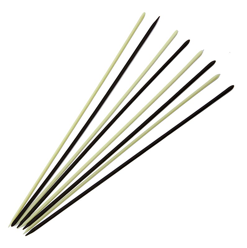Schoko Stäbchen - "Spear", dunkle und weiße Schokolade sortiert, 20cm lang, 515 g, 490 St