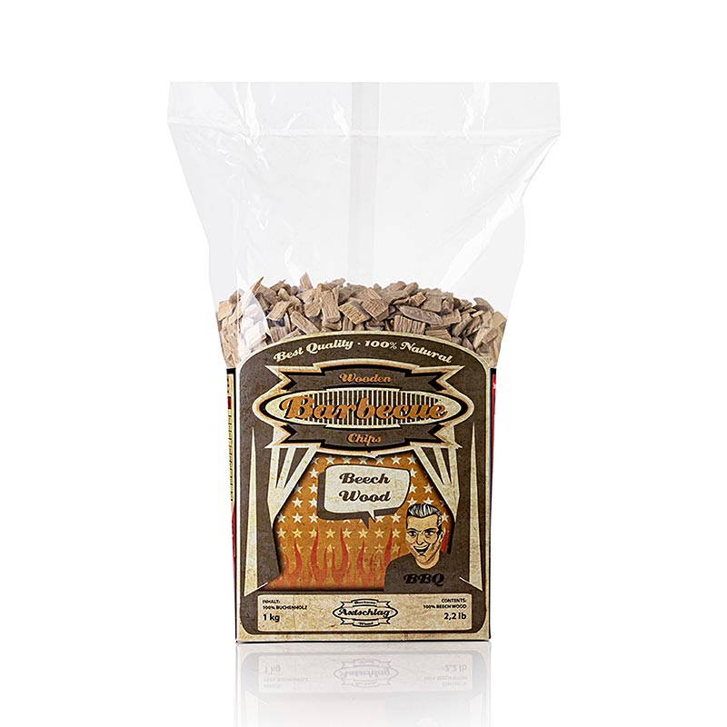 Axtschlag - Grill BBQ - Trucioli per affumicatura in legno di faggio (Beech), 1 kg