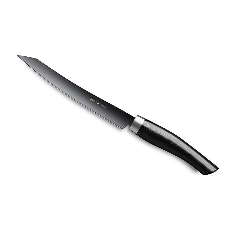 Nesmuk Soul 3.0 Slicer, 160 mm, ghiera in acciaio inossidabile, manico in micarta nera, 1 pz.