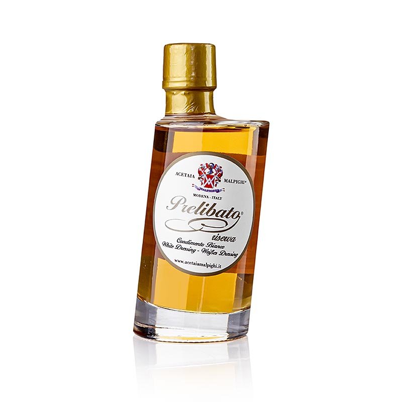 Prelibato, Balsamico Bianco Condiment Riserva, 8 Jahre, Eschenholzfass, Malpighi, 200 ml | Essig & Öl | thungourmet