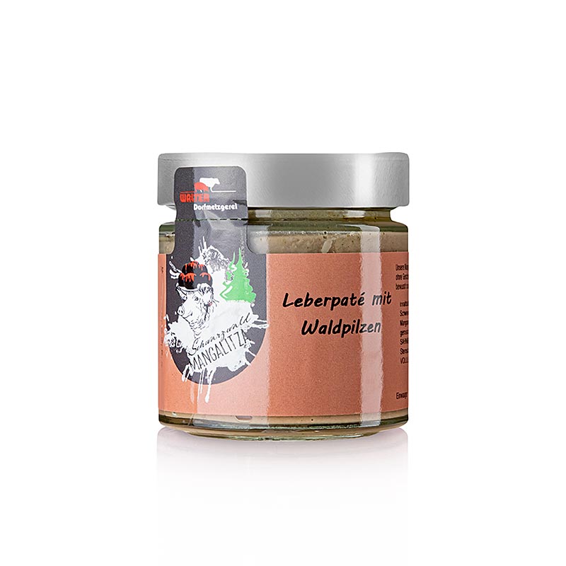 Paté di fegato con funghi selvatici, maiale di lana Mangalitsa, 150 g