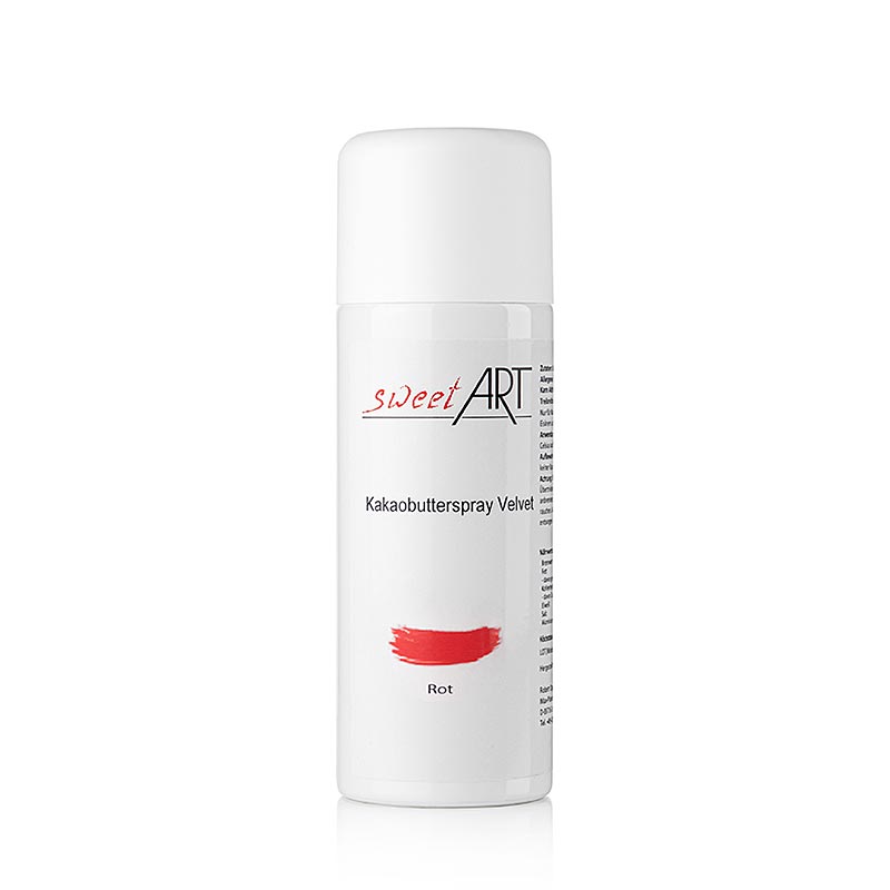 Spray al burro di cacao, effetto velluto, rosso, Sweet Art, 400 ml
