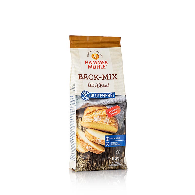 Back-Mix Pain blanc, mélange à cuire sans gluten, moulin à marteaux, 500 g