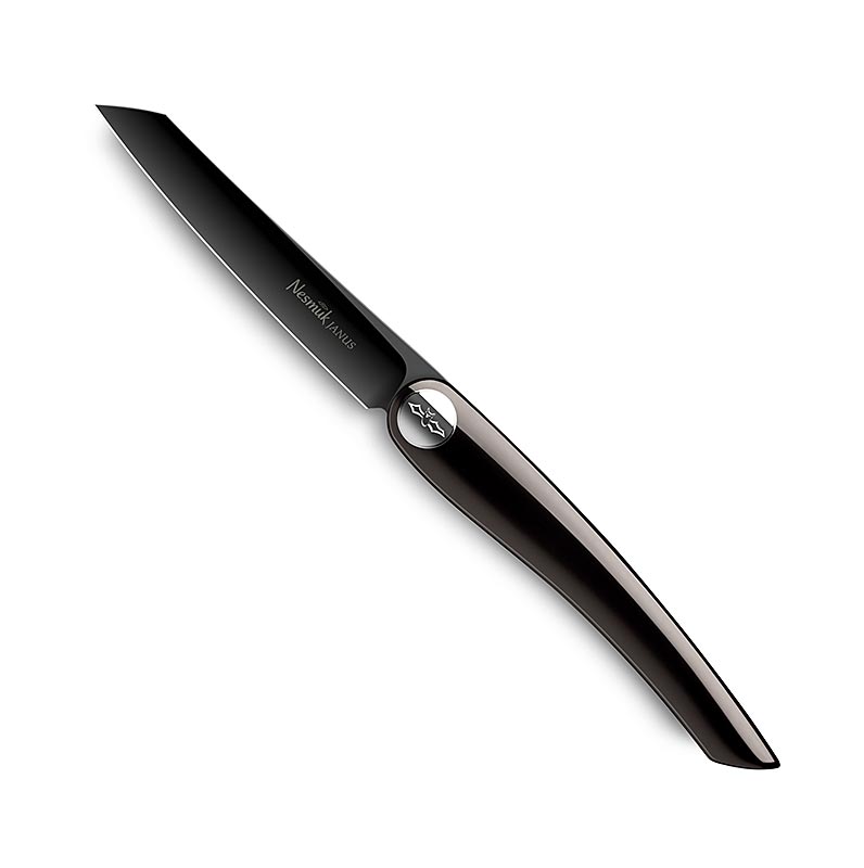 Couteau pliant Nesmuk Janus (Folder), 202 mm (115 mm fermé), finition laquée marron, 1 pièce