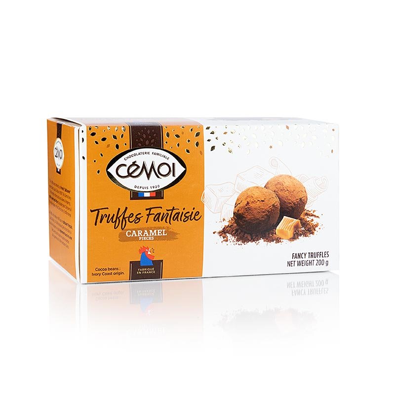 Trüffelkonfekt - Pralinen, Cemoi, mit Karamell, Frankreich, 200 g | Gebäck, Pralinen, Snacks | thungourmet