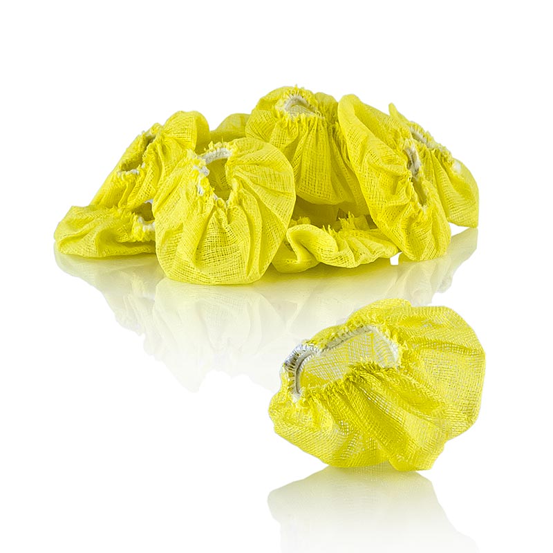 The Original Lemon Stretch Wraps - Serviettes à citron, jaune avec élastique, 100 pcs
