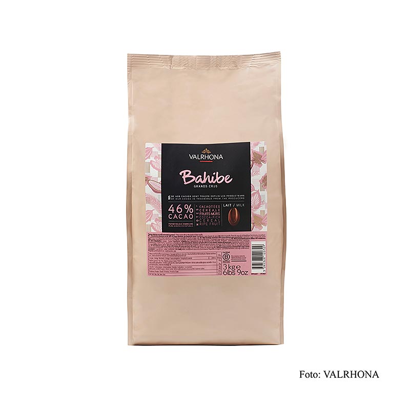 Valrhona - Bahibe, couverture au lait, callets, 46 % Cacao, République dominicaine, 3 kg