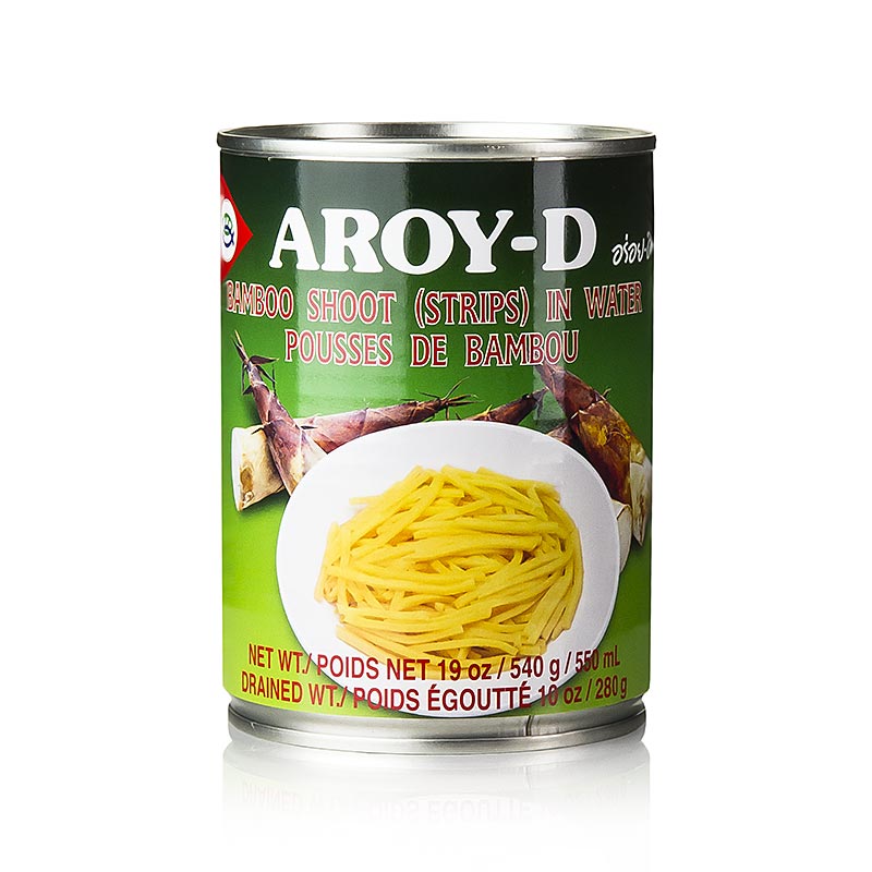 Strisce di germogli di bambù, Aroy-D, 540 g