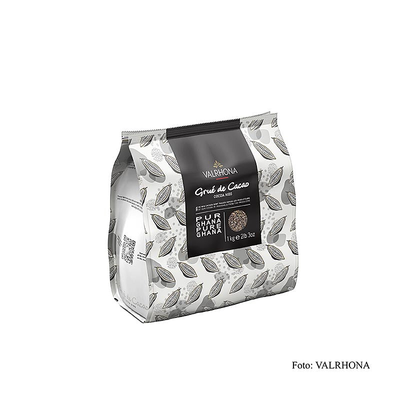 Valrhona Cacao - fave di cacao tritate e tostate, 1 kg