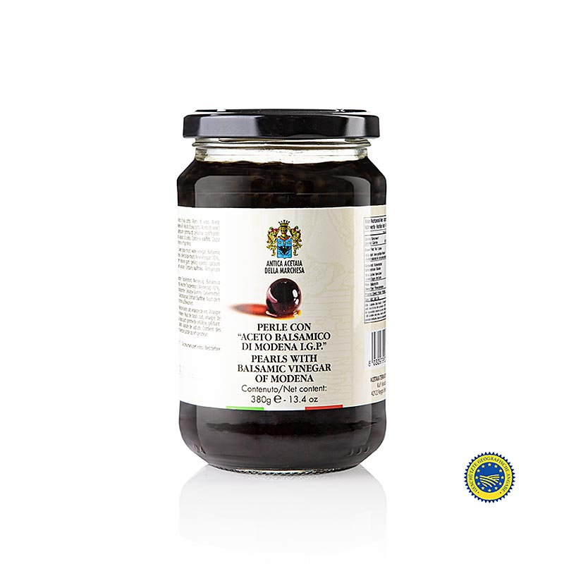 Caviale stagionato "Aceto Balsamico IGP", perle di 3-5 mm, sfere, Terra del Tuono, 380 g