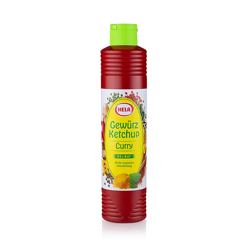 HELA Ketchup speziato al curry Delicato, 800 ml