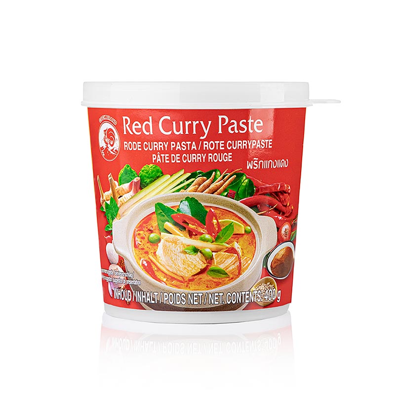 Pasta di curry rosso, marca Cock, 400 g
