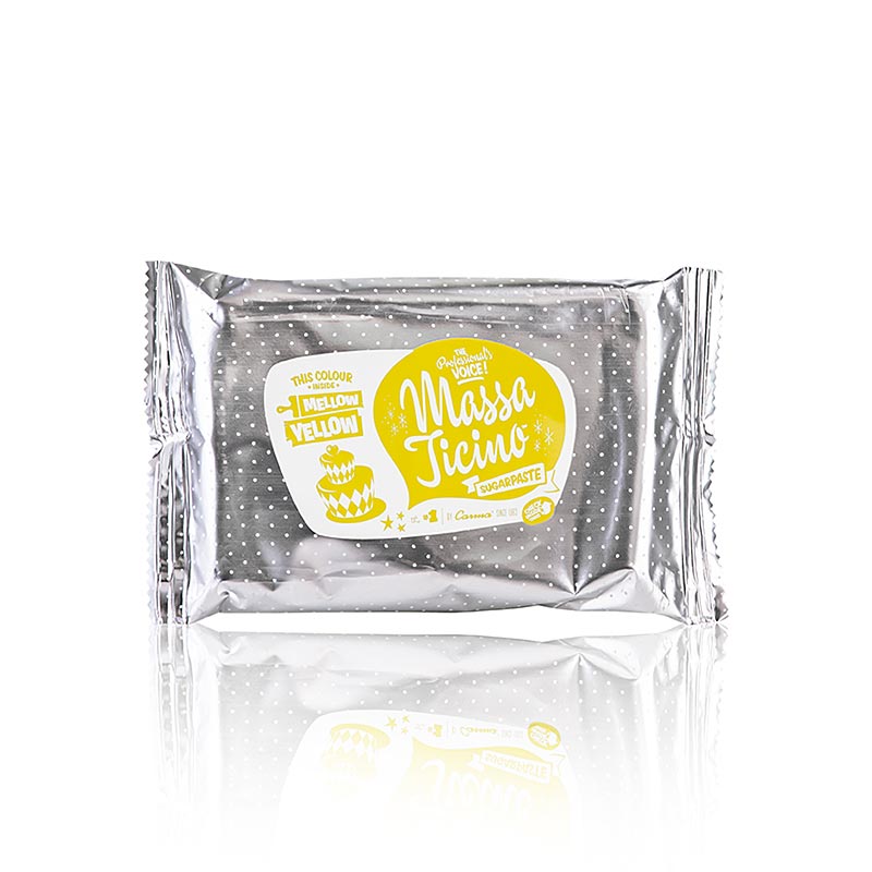 Callebaut - Massa Ticino - Tortengarniermasse, Mellow Yellow, Vegan, AZO-Frei, 250 g