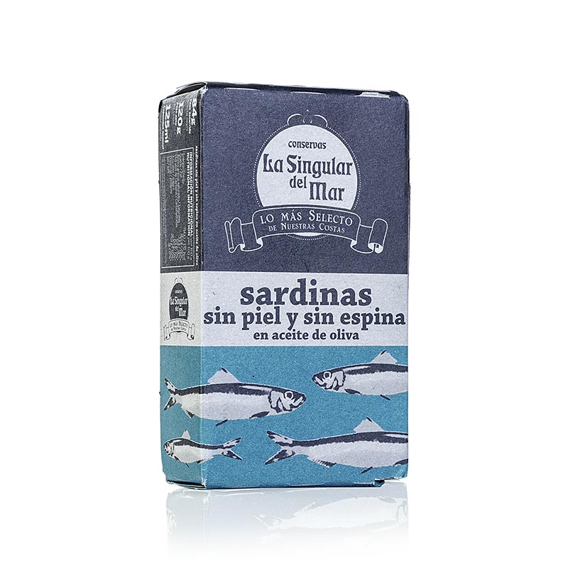 Sardines à Huile d'olive, sans peau ni arêtes, Espagne, 120 g