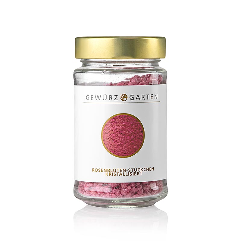 Petits morceaux de pétales de rose Gewürzgarten , cristallisés, 140 g