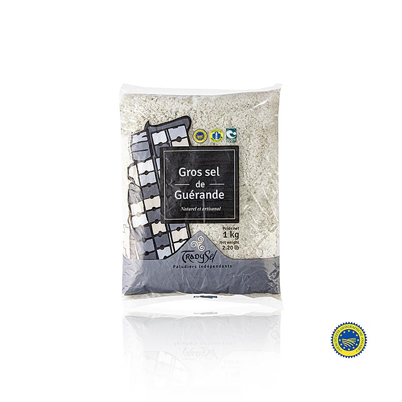 Meersalz, grob, grau, feucht, Guerande/Frankreich, TradySel, 1 kg