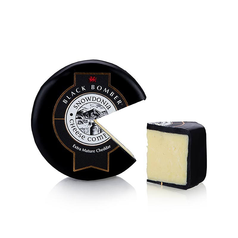 Wolfram Berge - Snowdonia - Little Black Bomber, formaggio Cheddar stagionato, cera nera, 200 g