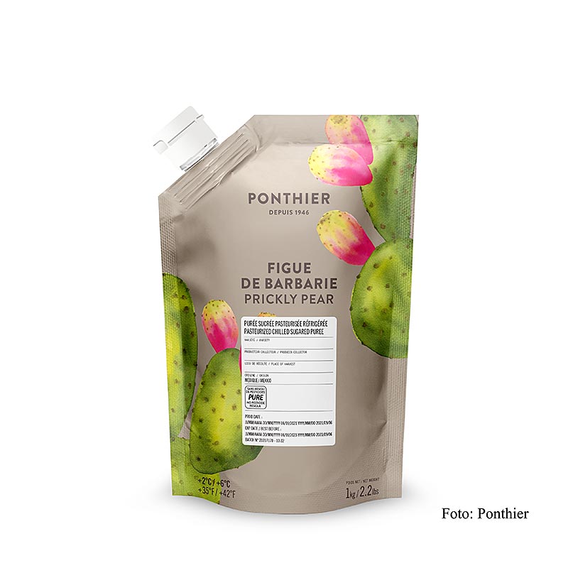 Purée de figues de Barbarie Ponthier, avec sucre, 1 kg