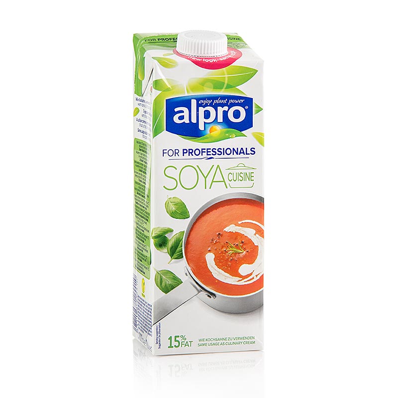 Crème de cuisson soja cuisine, pour professionnels, alpro, 1 l