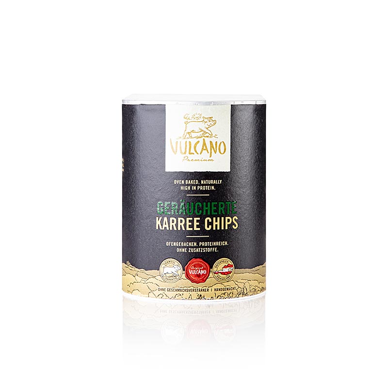 VULCANO Patatine quadrate affumicate, a base di prosciutto, 35 g